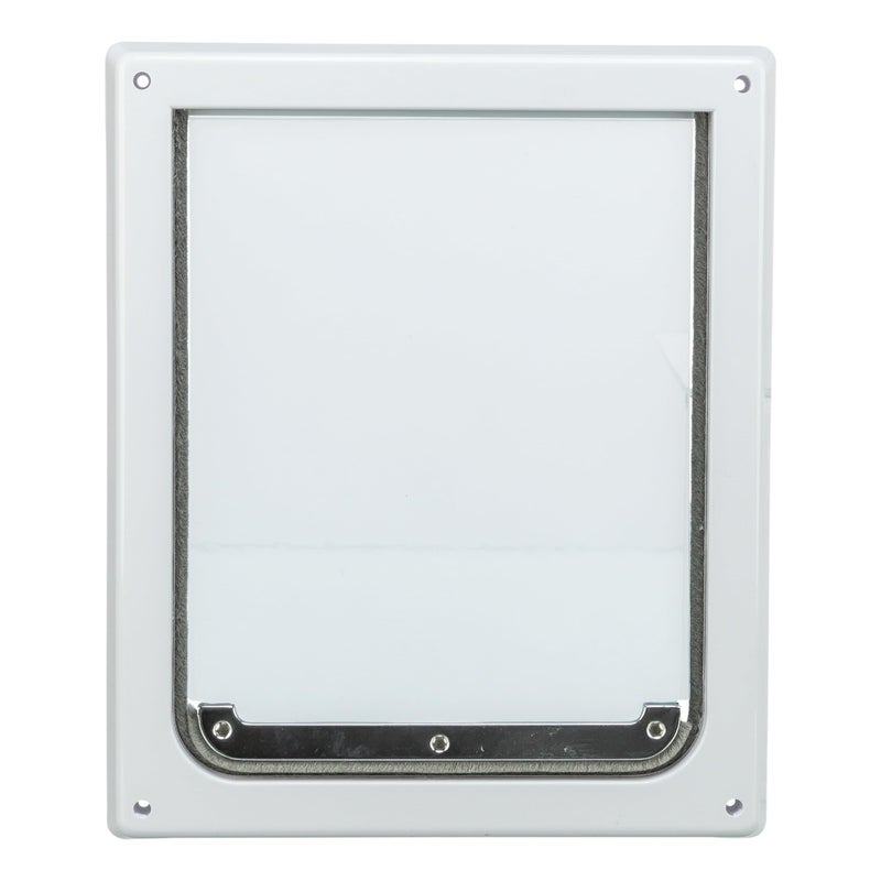 Trixie Pet Products 2-Way Locking Dog Door, Small to Medium Dogs, White - Image 1